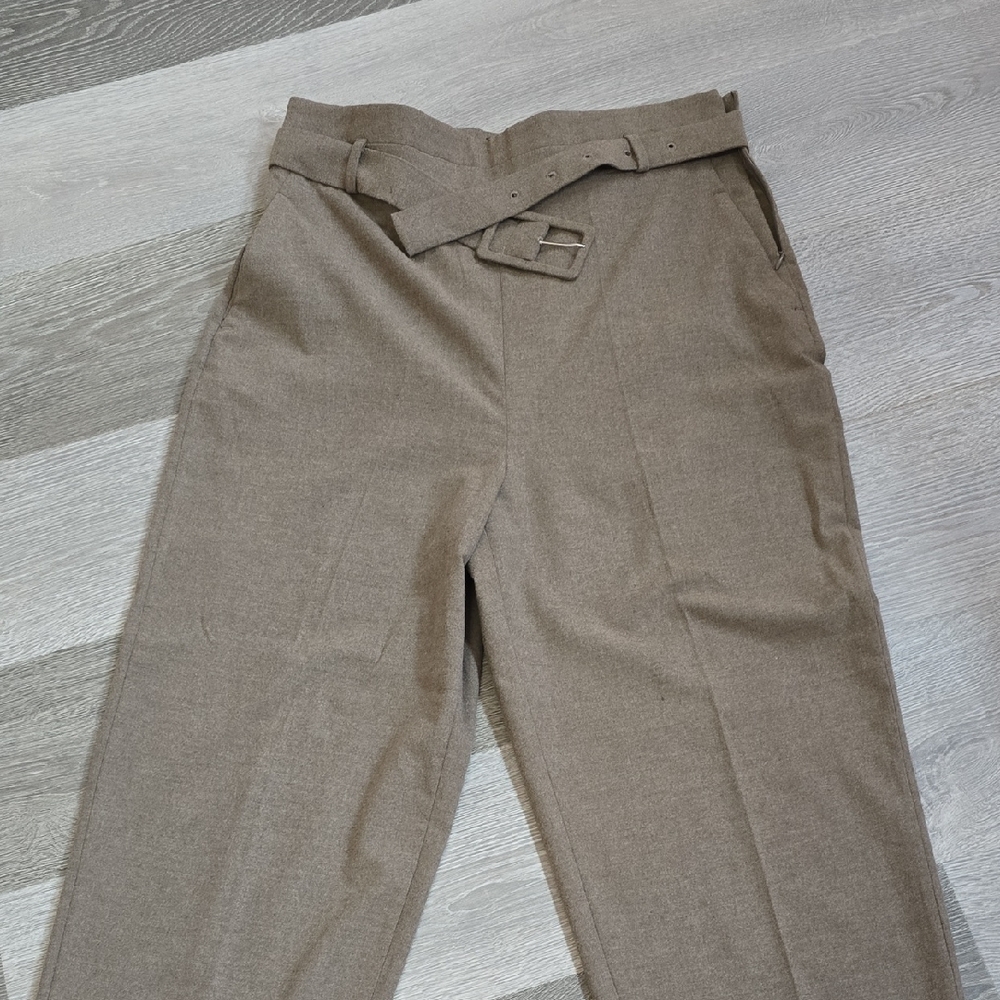 ZARA WOMAN Tan High-waist Dress Pants - Picture 4 of 4